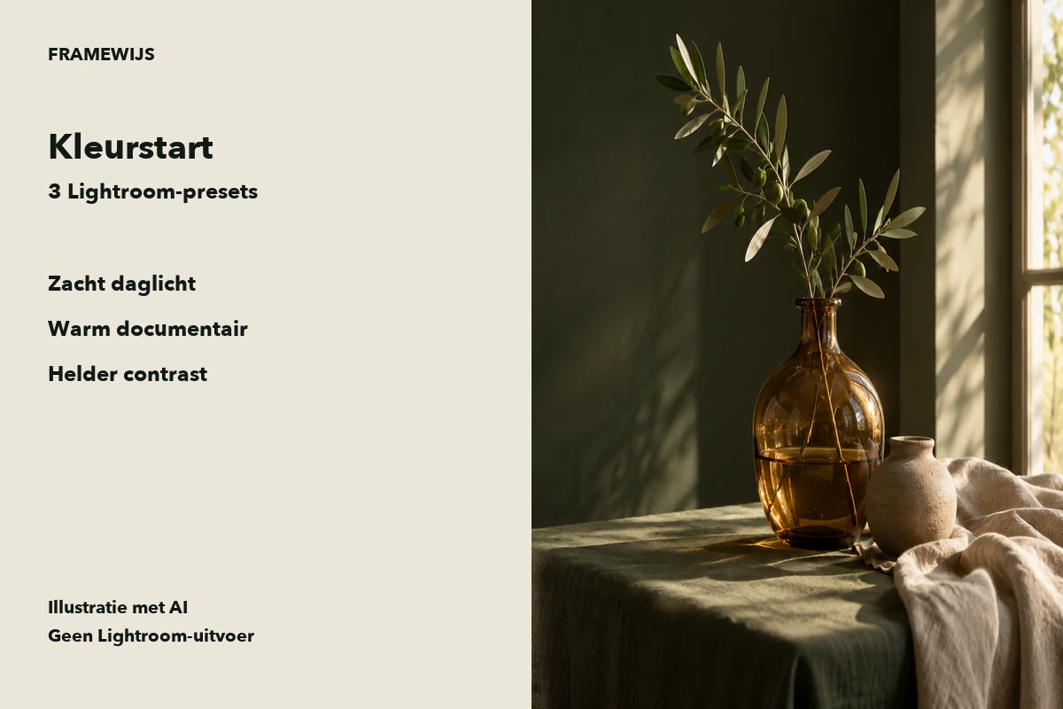 Voorbeeldillustratie bij Lightroom Starterlooks